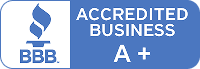 BBB Accredited Business, A+ rating